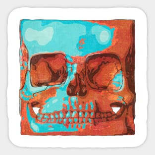 Square skull Sticker